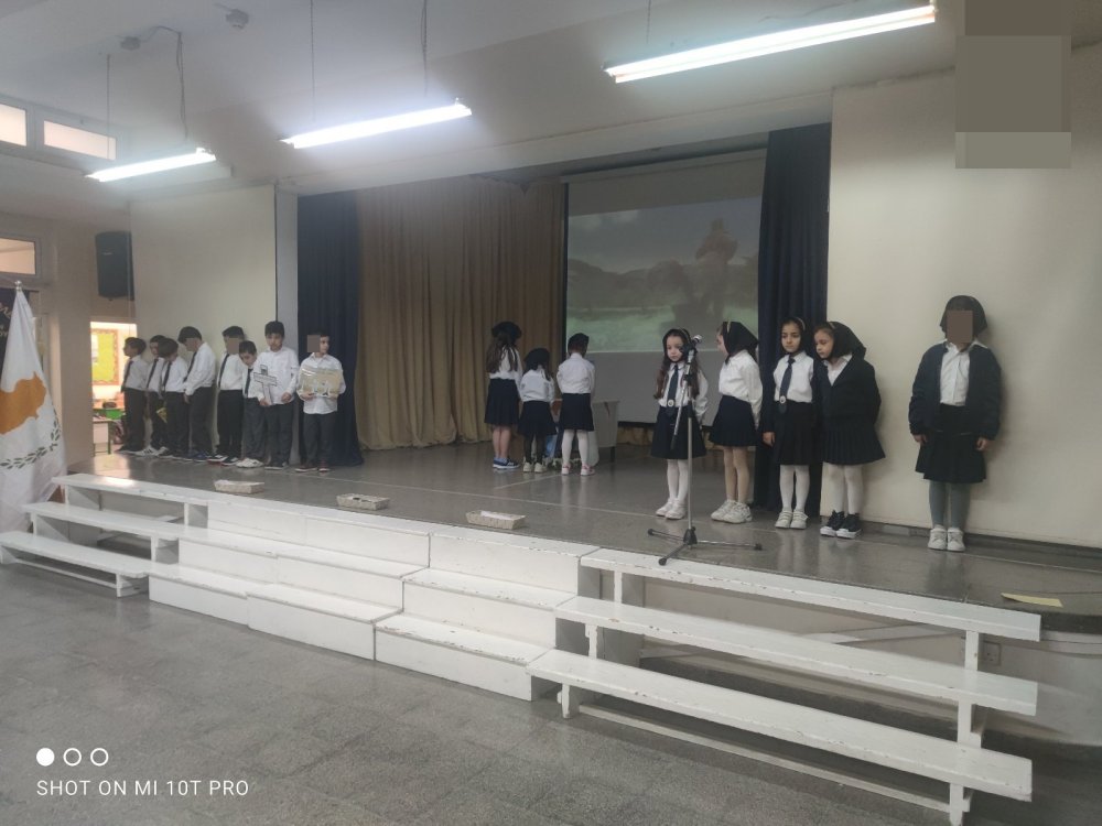 Επέτειος 1ης Απριλίου με συμμετοχή των παιδιών των τμημάτων Α2, Β1 και Γ2