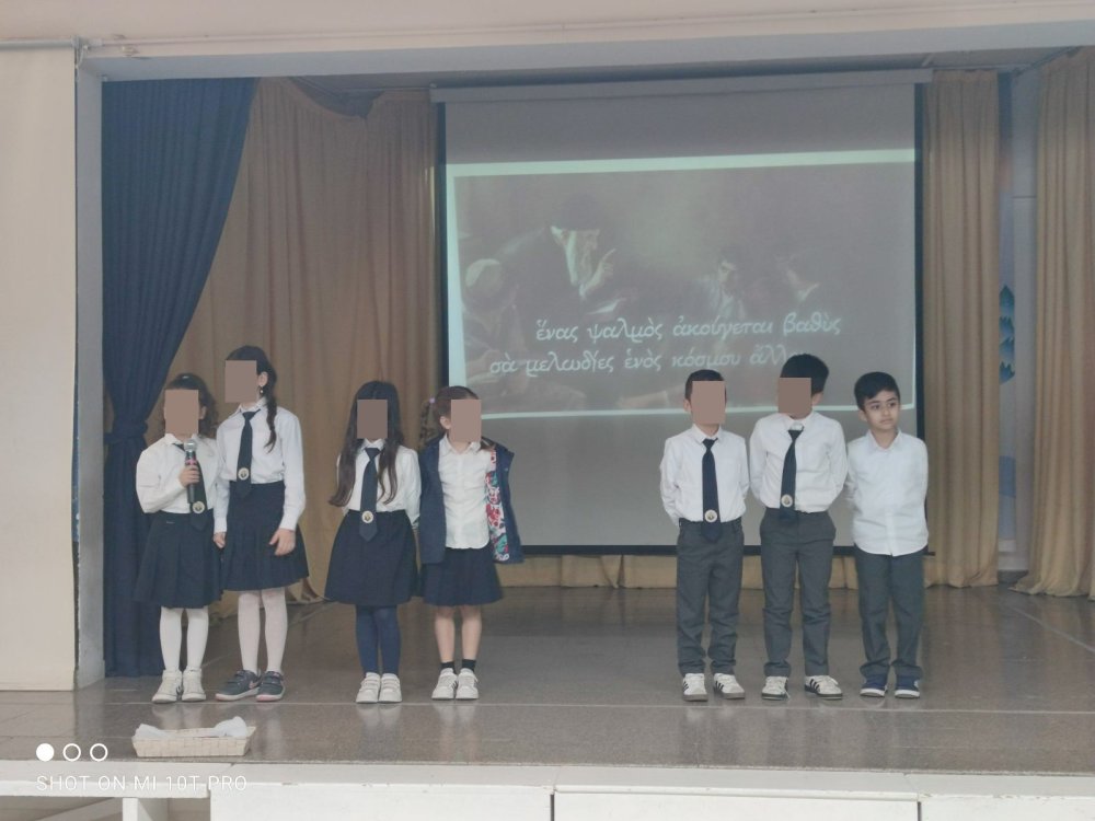 Επέτειος 25ης Μαρτίου με συμμετοχή των παιδιών των τμημάτων Α1, Β2 και Γ1