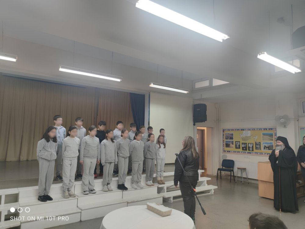 Επισκεψη του Θεοφιλέστατου Επίσκοπου Αμαθούντος κ.κ. Νικόλαου στο σχολείο μας