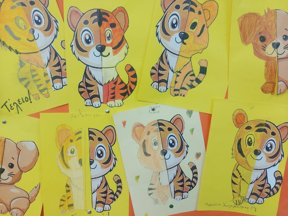 Εικαστικές δημιουργίες από το Γ'1