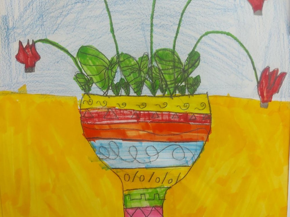 Εικαστικές δημιουργίες από το Γ'1