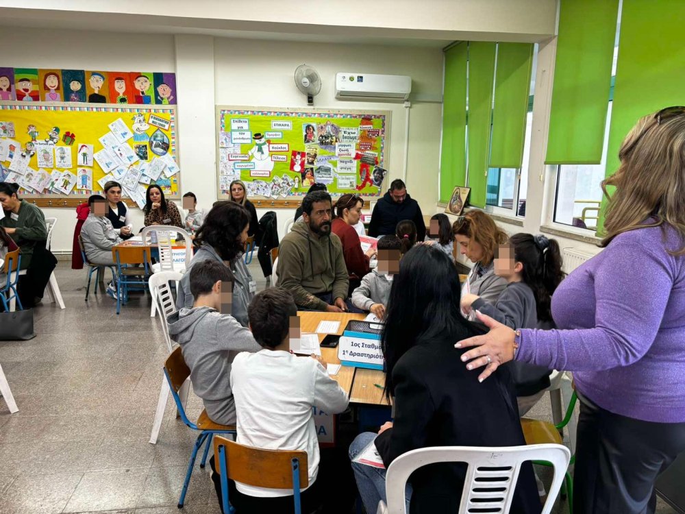 29/1 ημερίδα ορθογραφίας για την Γ' τάξη (γονείς και παιδιά στο ίδιο θρανιο)