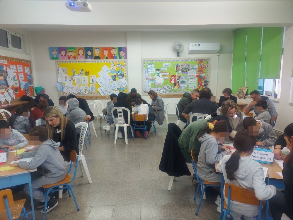 29/1 ημερίδα ορθογραφίας για την Γ' τάξη (γονείς και παιδιά στο ίδιο θρανιο)