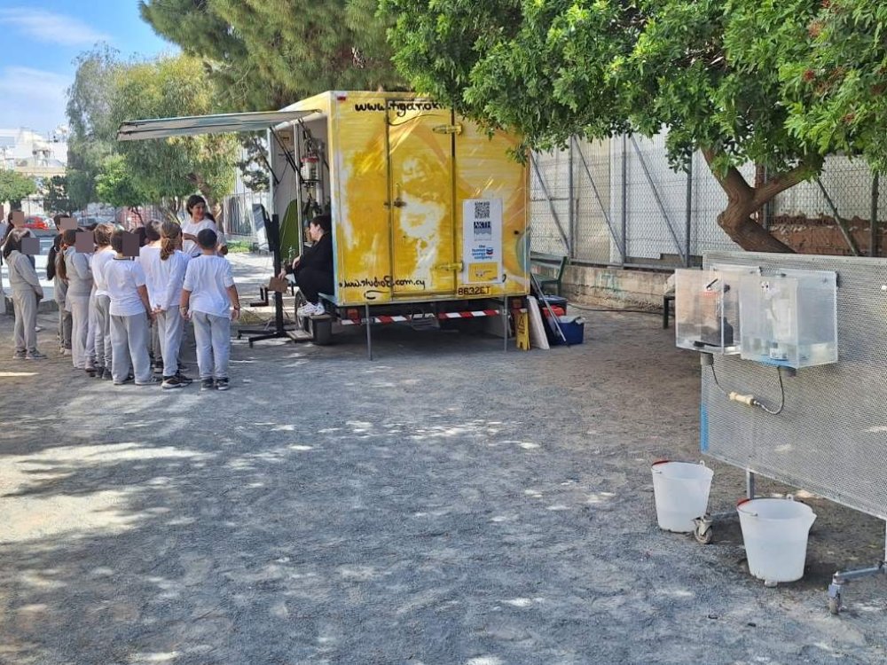 18/3/25: Το καραβάνι της Τηγανοκινησης στο σχολείο μας, γιατι συμμετέχουμε στο πρόγραμμα "Τηγανοκινησης"